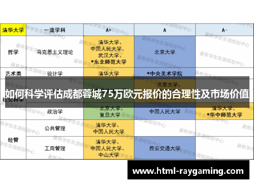 如何科学评估成都蓉城75万欧元报价的合理性及市场价值